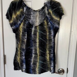 LOFT Multicolor Striped Blouse